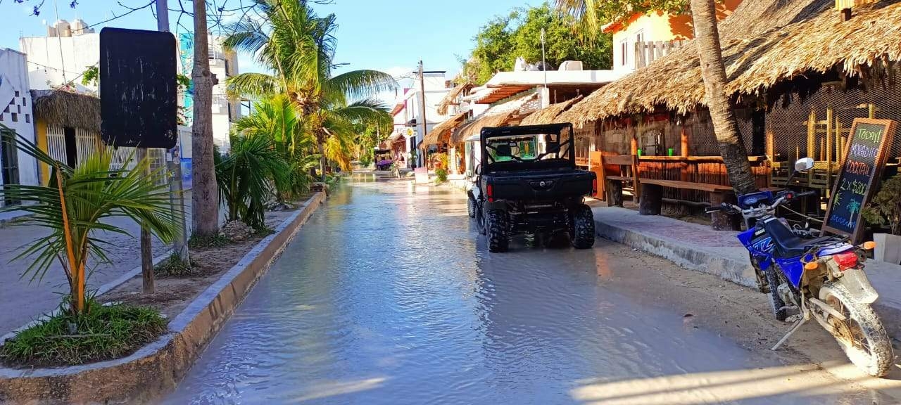 El mal clima y las condiciones de las calles impiden que los carritos de gol circulen con normalidad.