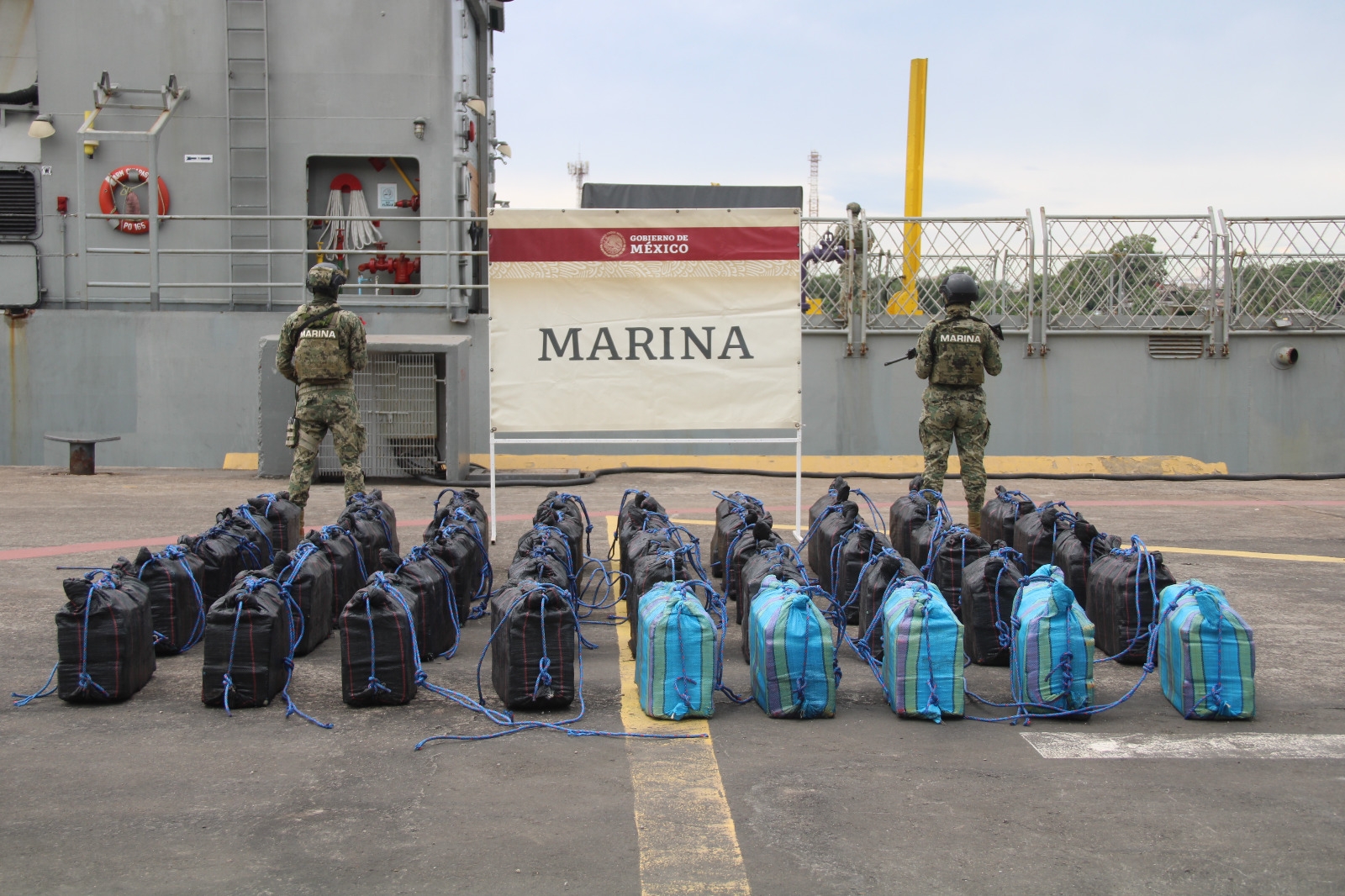 La Secretaría de Marina realizó un fuerte operativo para este decomiso
