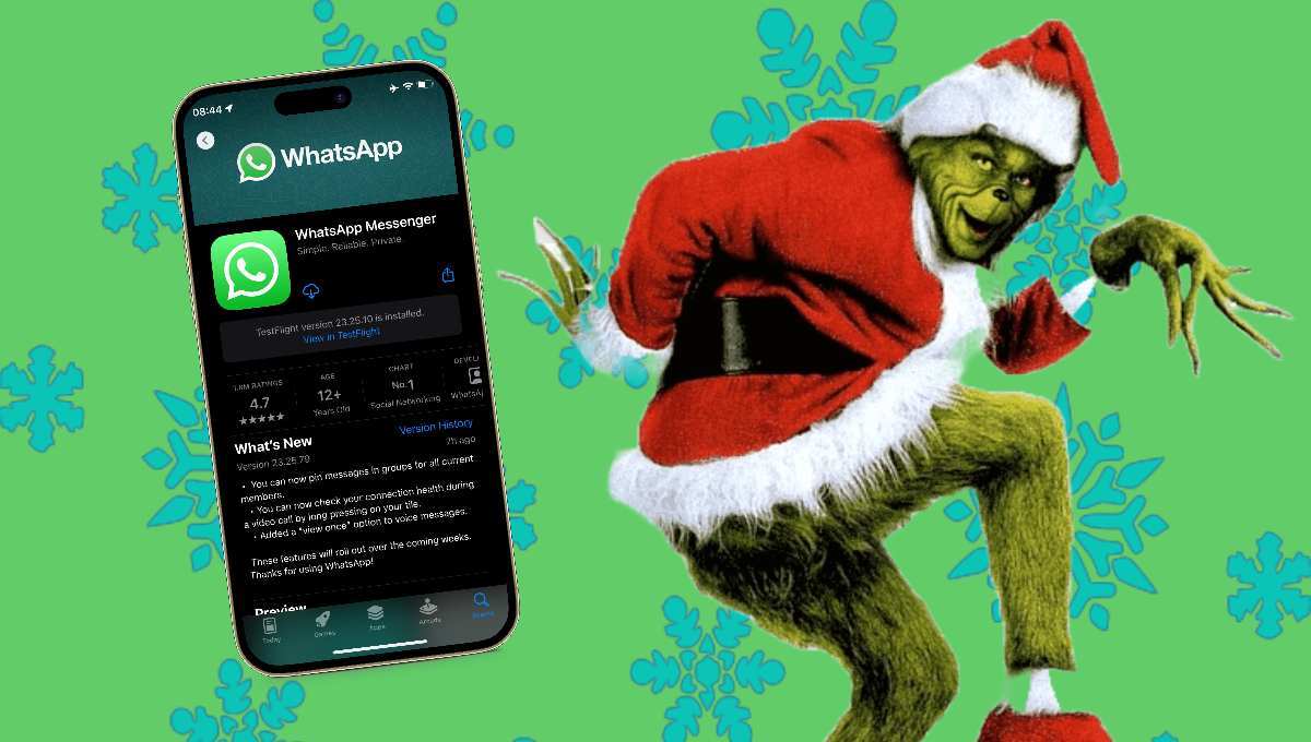 WhatsApp ahora puede tener el modo Grinch WhatsApp ahora puede tener el modo Grinch