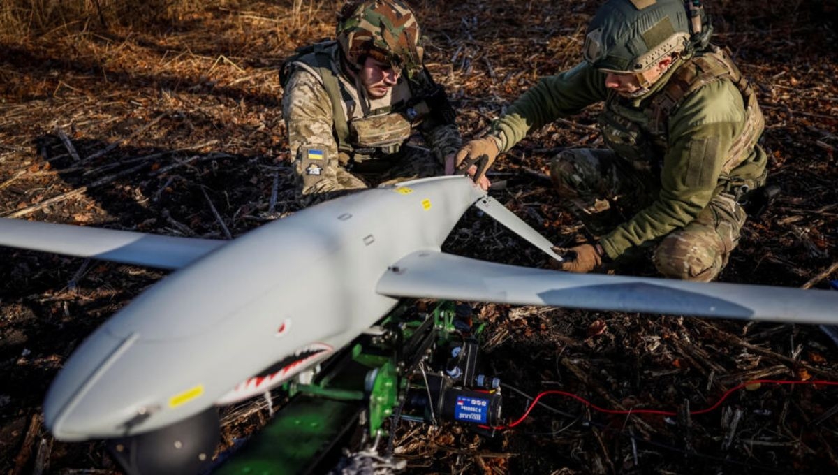 La fuerza aérea de Ucrania informó sobre el derribo de 14 drones lanzados por Rusia hacia diferentes ciudades