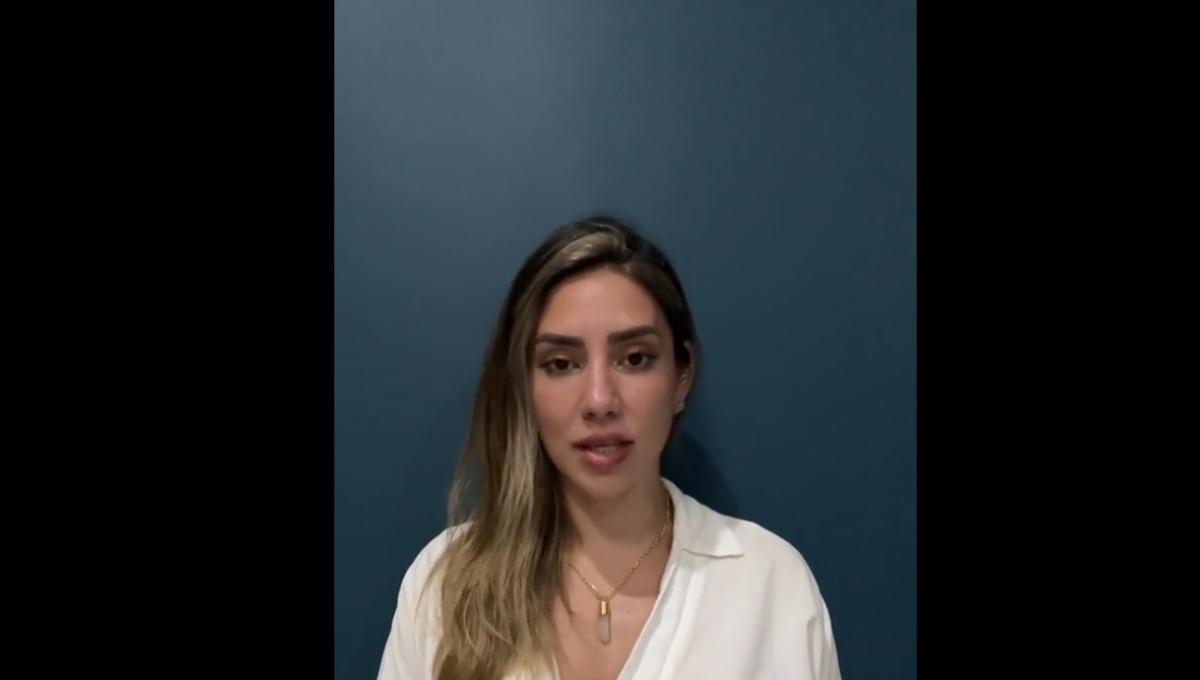 A través de la cuenta oficial de la influencer en TikTok narró todos los detalles de la situación