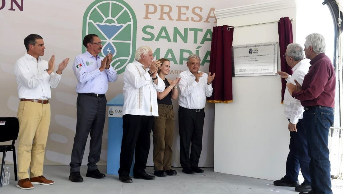 Andrés Manuel López Obrador inauguró este lunes la Presa Santa María en Sinaloa Andrés Manuel López Obrador inauguró este lunes la Presa Santa María en Sinaloa