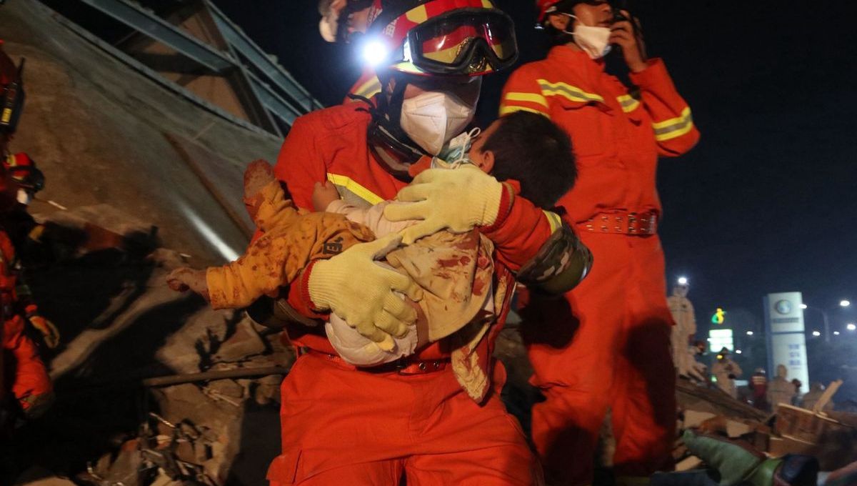 Sismo se registró a las 11.59 del lunes, hora local en China