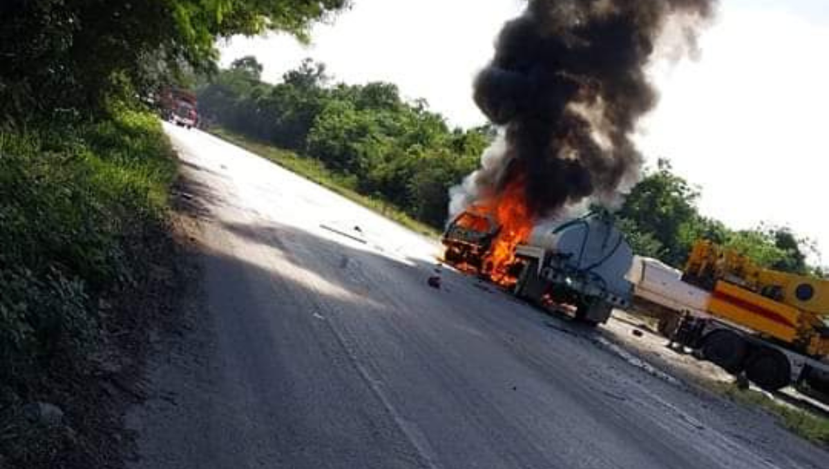 El chofer del camión cisterna se dio a la fuga