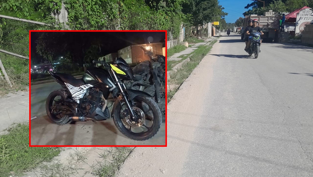 La motocicleta se encontraba dentro de un garage La motocicleta se encontraba dentro de un garage