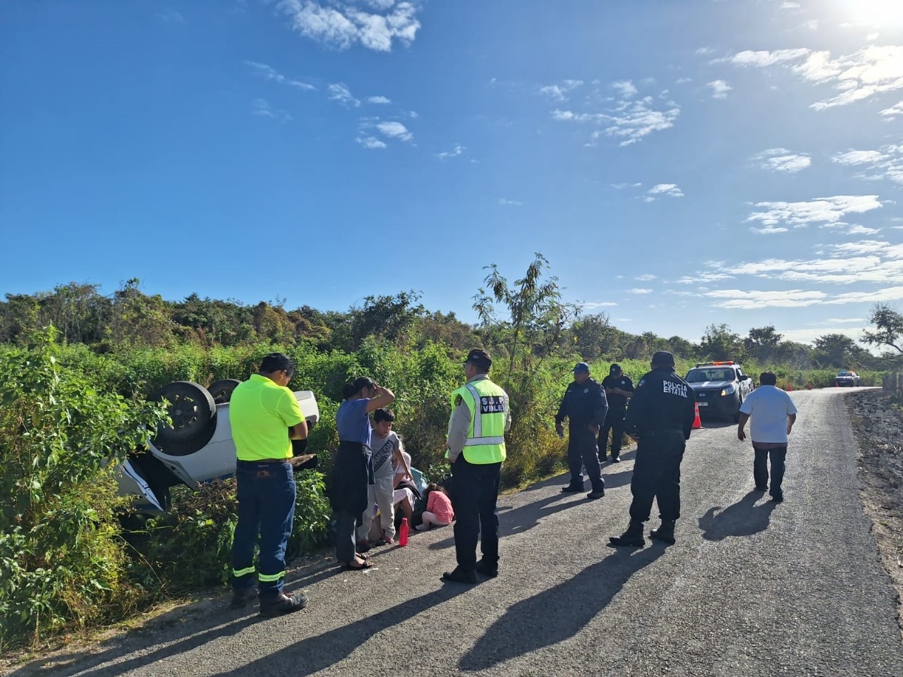 Ninguno de los pasajeros resultó herido en el accidente Ninguno de los pasajeros resultó herido en el accidente