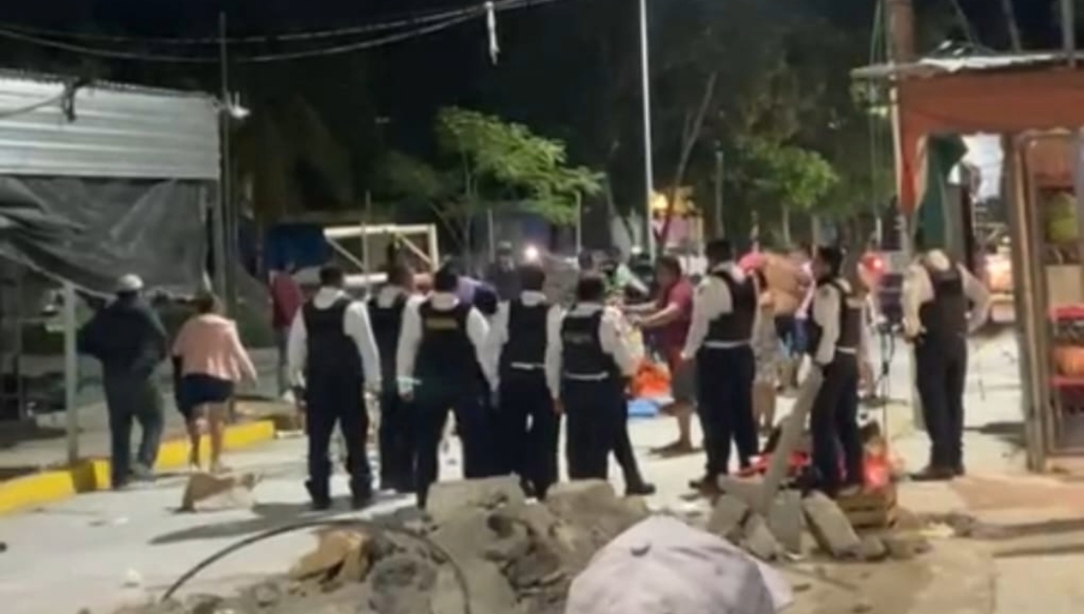 La riña tuvo saldo de un policía lesionado