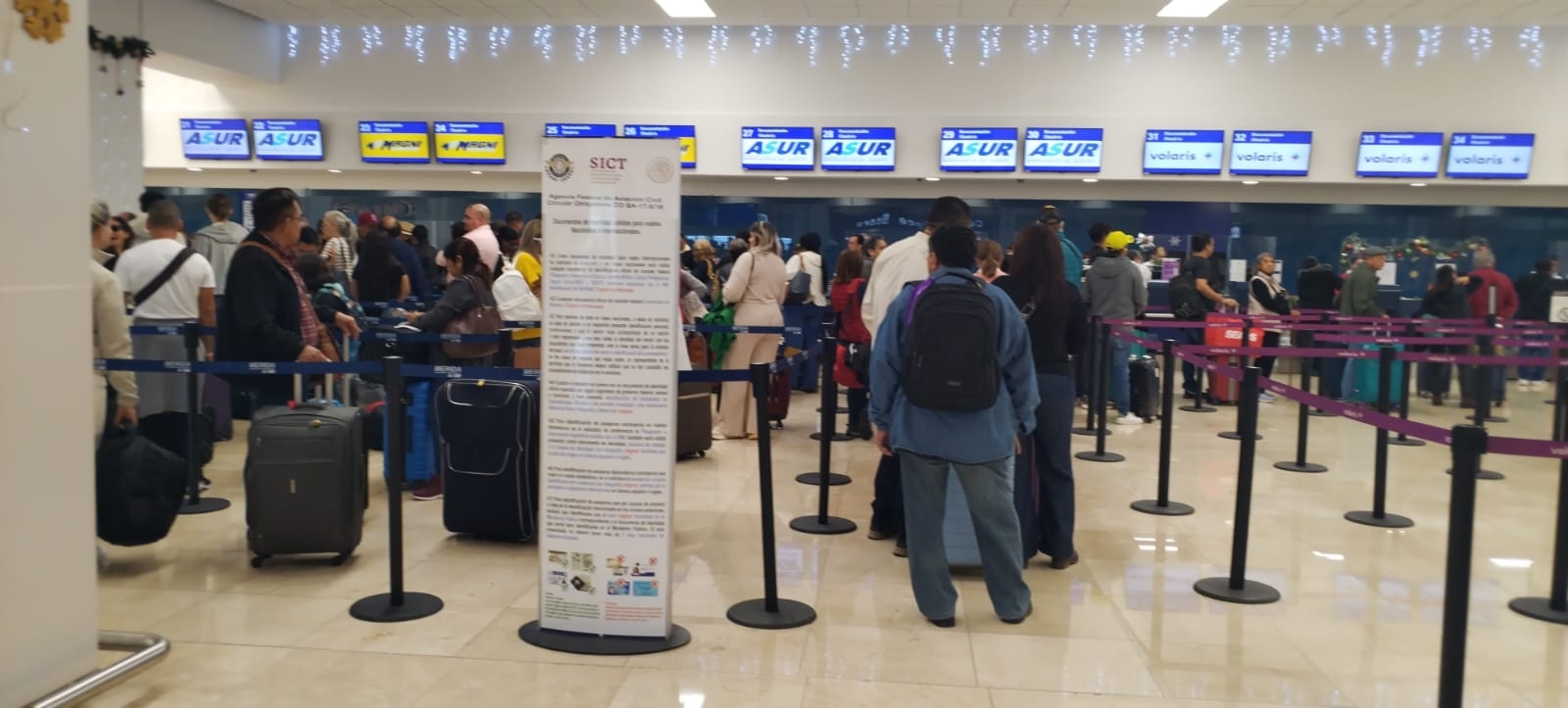 El aeropuerto de Mérida registra buena movilidad de pasajeros