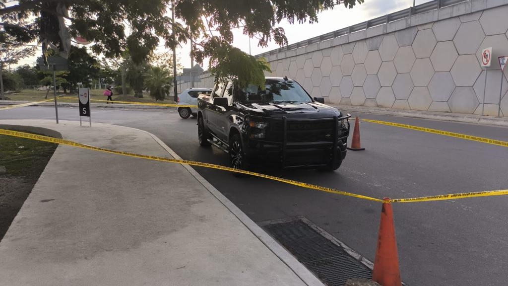 La camioneta fue asegurada por las autoridades La camioneta fue asegurada por las autoridades