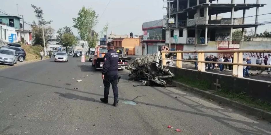 El accidente de Atizapán dejó a una persona sin vida
