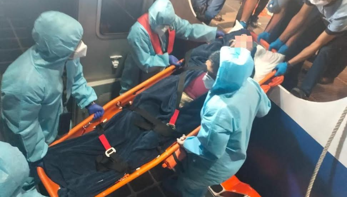La persona de 58 años fue trasladada a un hospital en Cancún La persona de 58 años fue trasladada a un hospital en Cancún