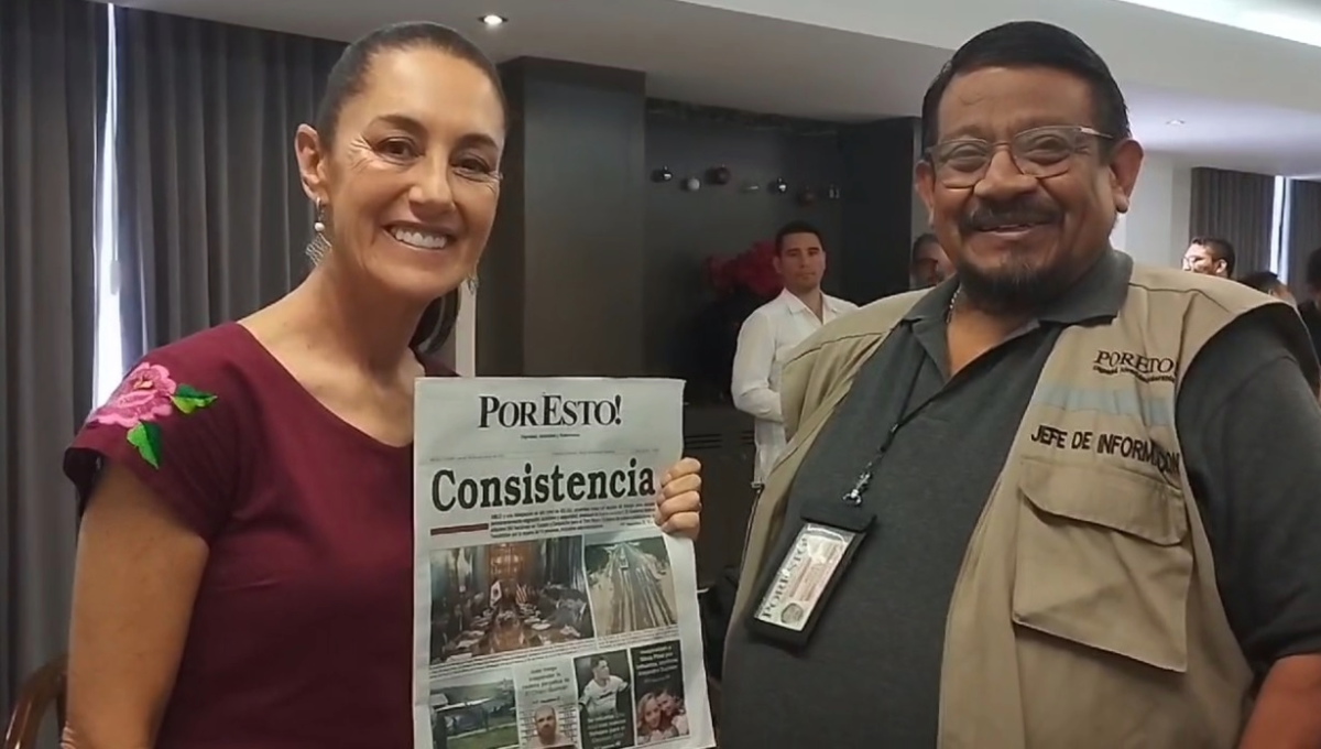 La precandidata de Morena, Partido del Trabajo y Verde Ecologista, se encuentra de gira en Yucatán