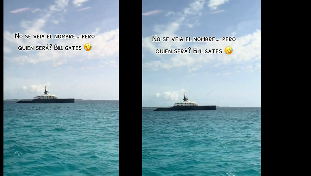 El yate más lujoso del mundo acaparó miradas en Cancún El yate más lujoso del mundo acaparó miradas en Cancún