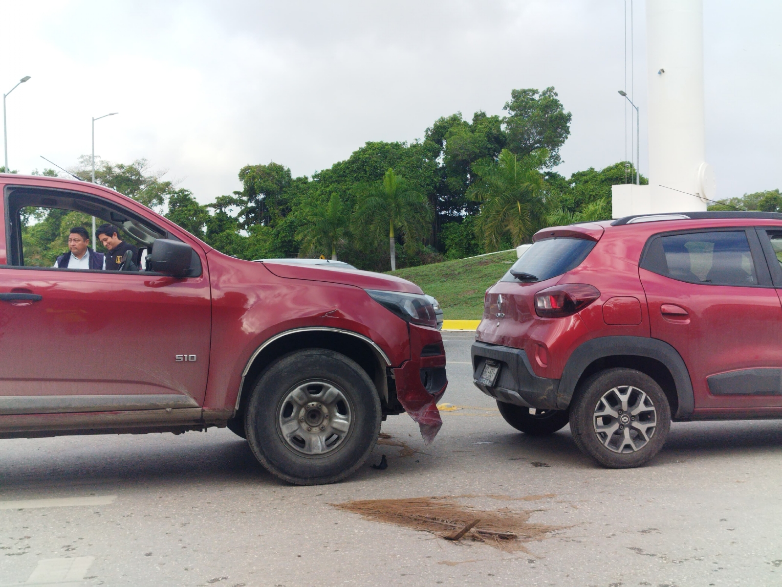 El accidente ocurrió en una hora pico