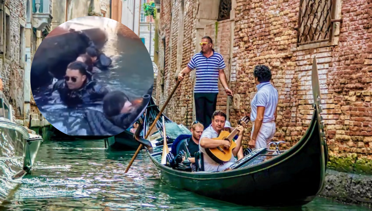 Al menos 5 turistas de origen asiático terminaron en el agua Al menos 5 turistas de origen asiático terminaron en el agua