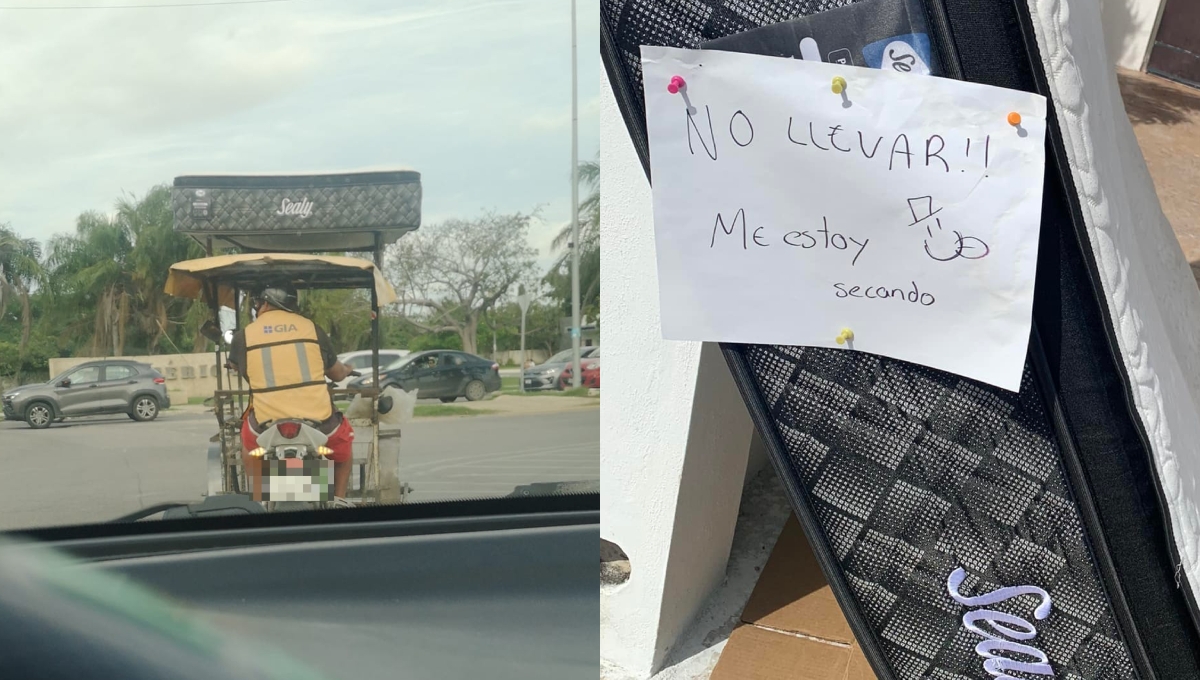 El colchón fue recuperado después de varias horas
