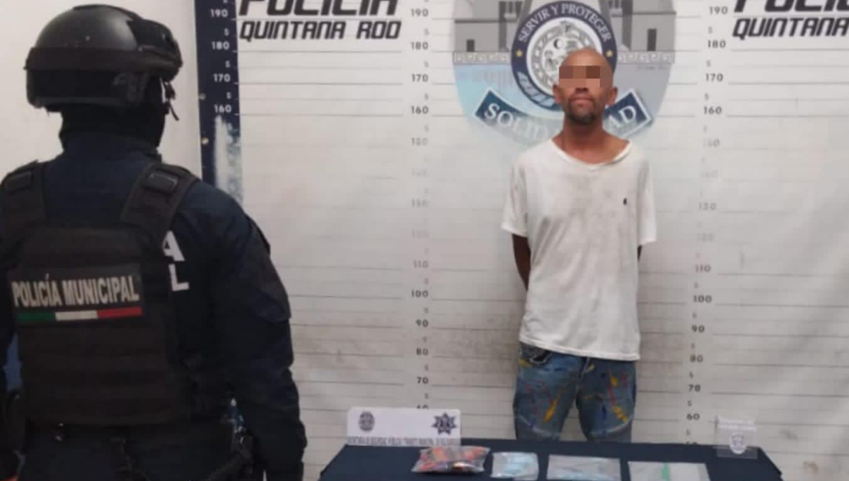 El hombre intentó darse a la fuga al ver a la policía