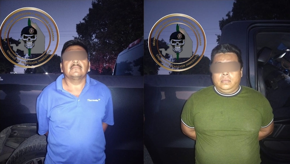 Ambos fueron detenidos por el delito de portación de arma de fuego y de cartuchos de uso exclusivo del Ejército Mexicano