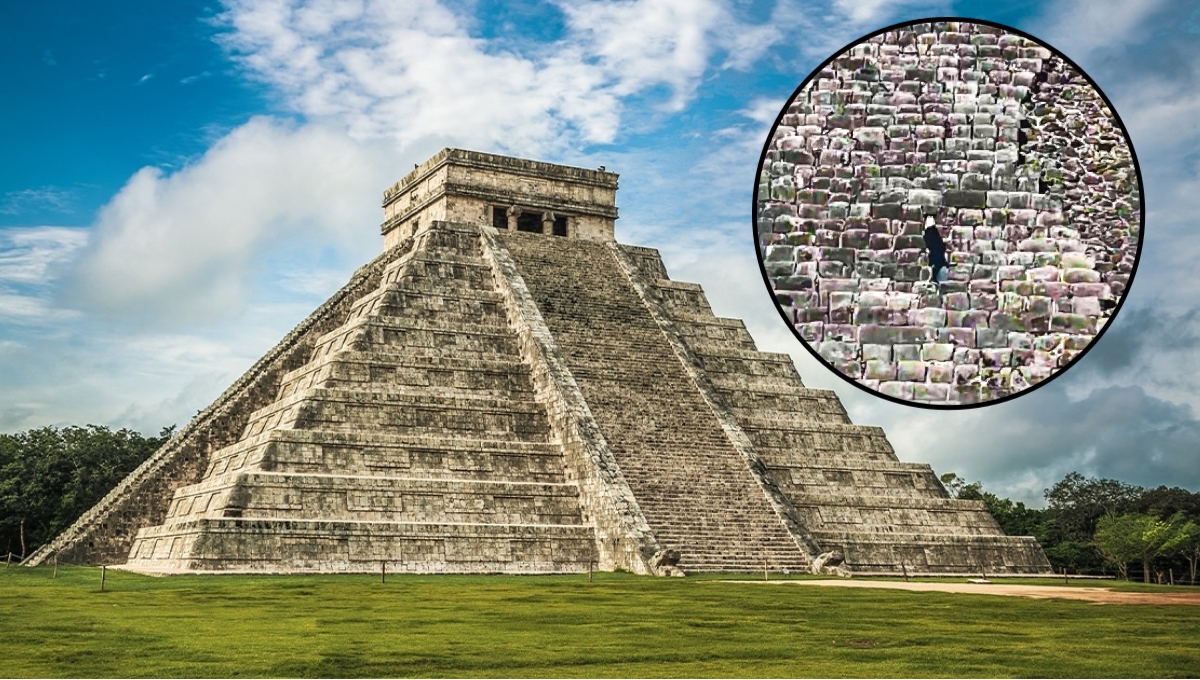 Perros siguen los pasos de Lord Chichén Itzá para subir a El Castillo de Kukulcán