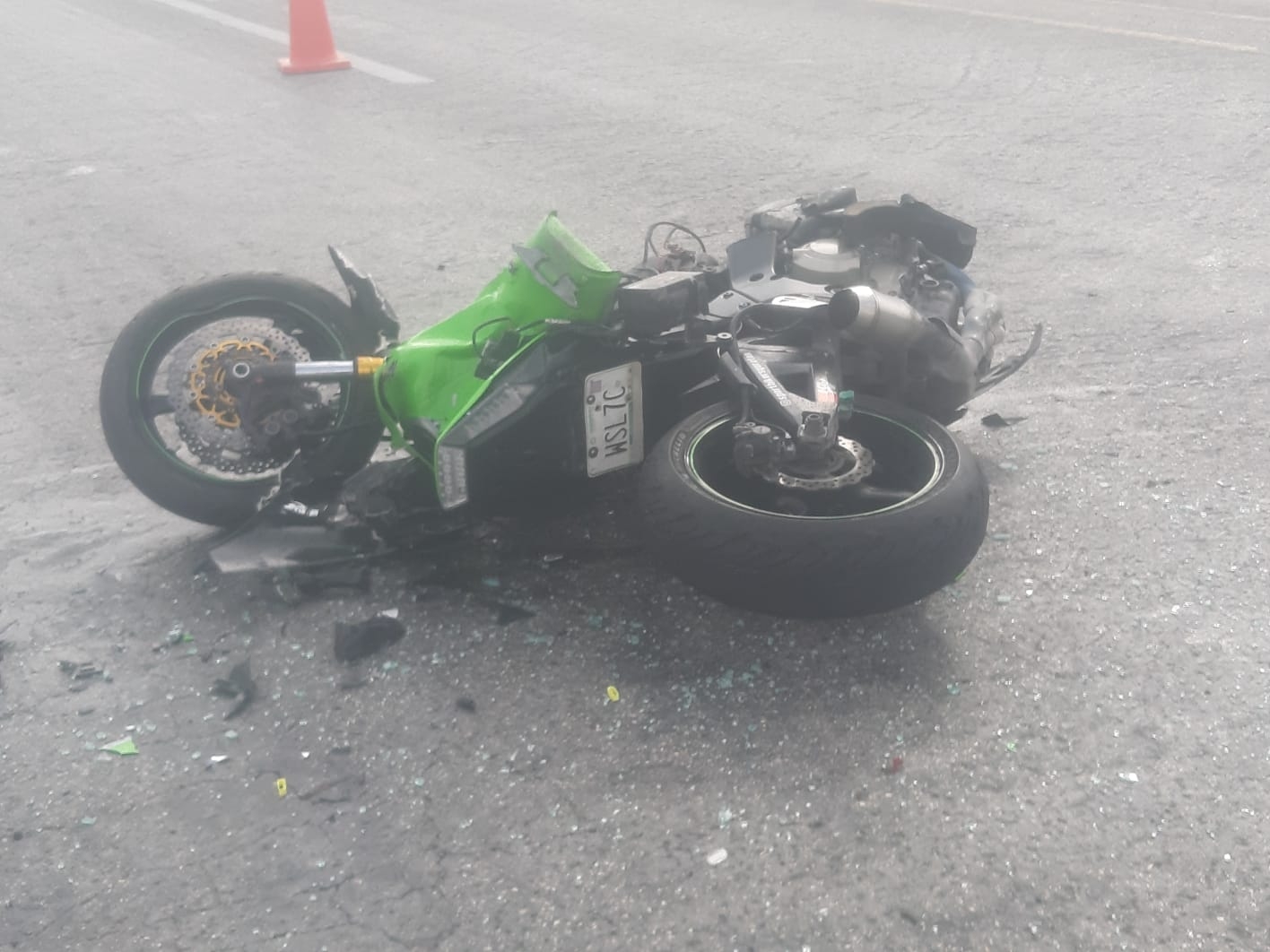 Las autoridades arribaron a la zona para atender al lesionado Las autoridades arribaron a la zona para atender al lesionado