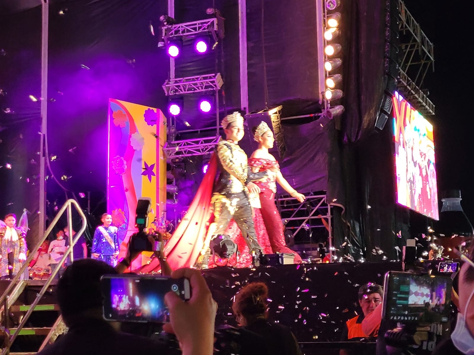 El Carnaval de Campeche 2023 corona a sus reyes infantiles Samara y Óscar