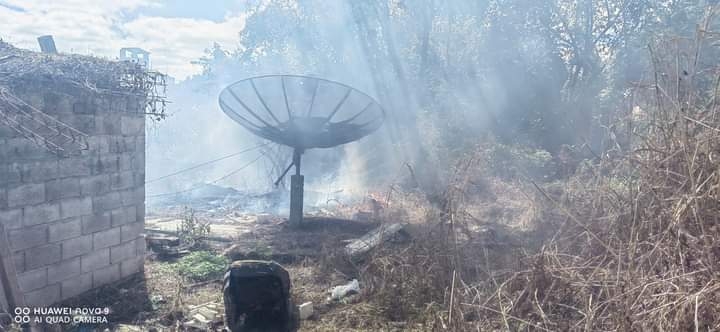 El incendio fue provocado por la quema de basura de los vecinos