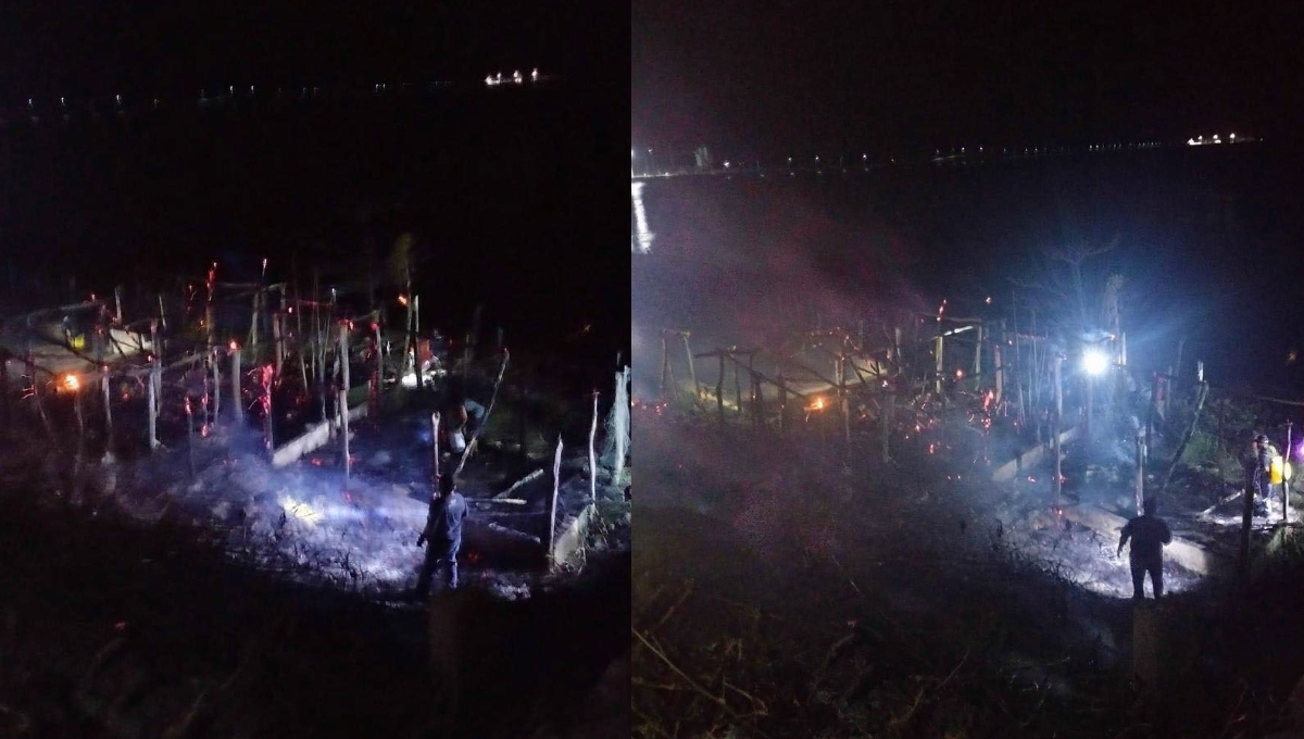 Recientemente se habían dado mantenimiento a las palapas por temporada de playa Recientemente se habían dado mantenimiento a las palapas por temporada de playa