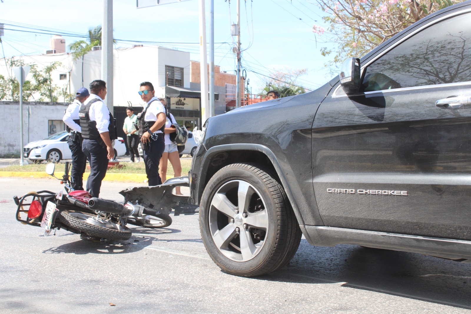 El conductor ignoró la señal de alto en Campeche