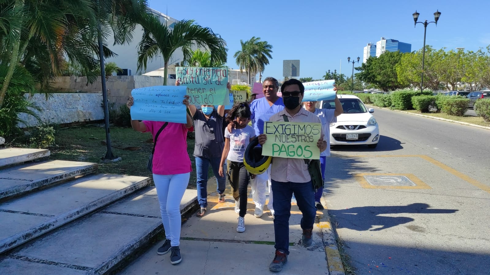 Los manifestantes aseguran que seguirán las protestas hasta que se cumplan sus peticiones