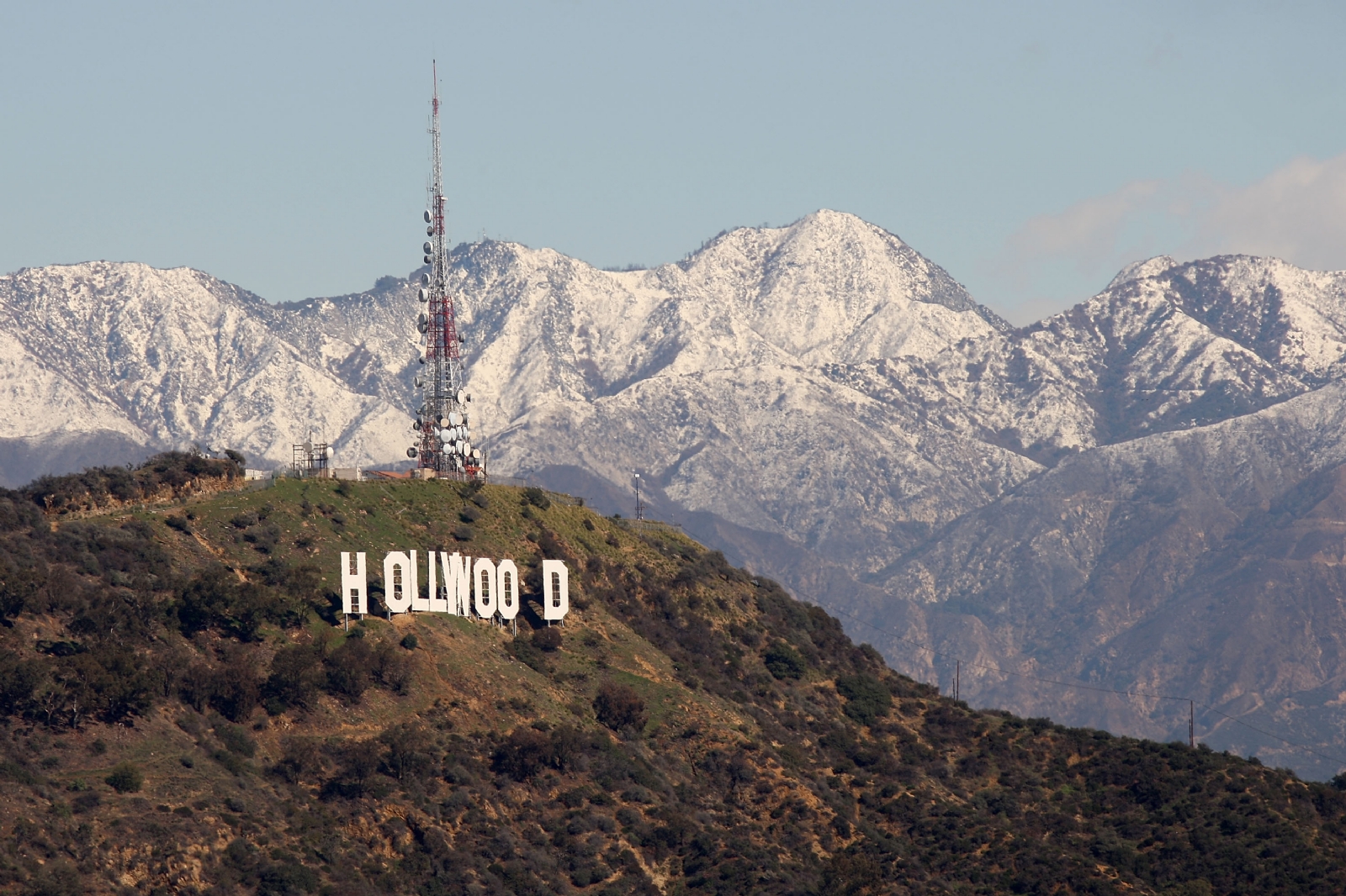 Las letras de Hollywood y la hermosa vista. Foto: Especial Las letras de Hollywood y la hermosa vista. Foto: Especial