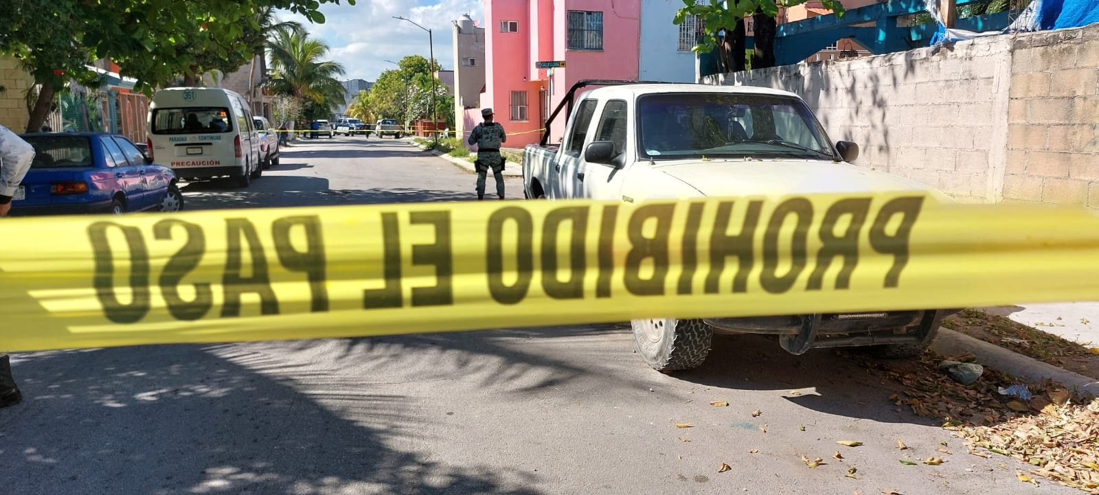 En el sitio se encontraron al menos tres casquillos percutidos