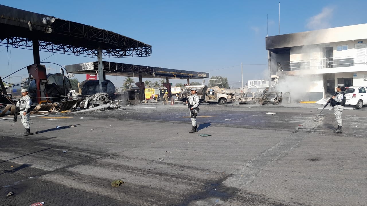La Guardia Nacional se mantiene en el sitio de la explosión en Hidalgo La Guardia Nacional se mantiene en el sitio de la explosión en Hidalgo