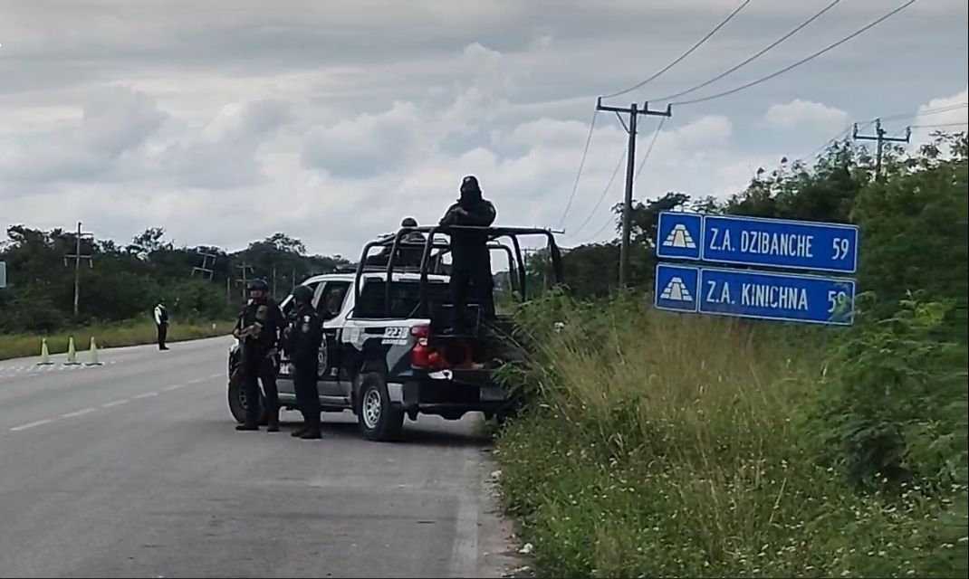 El operativo incluyó a diversos cuerpos policiacos en Chetumal