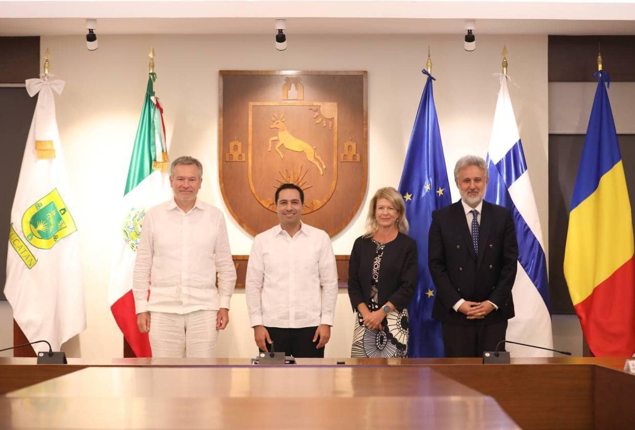 Yucatán, Finlandia, Rumania y la Unión Europea unen lazos para trabajos por la sustentabilidad y el medio ambiente