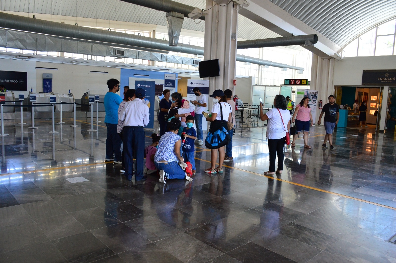 Fueron 367 pasajeros los movilizados este martes en el aeropuerto de Campeche