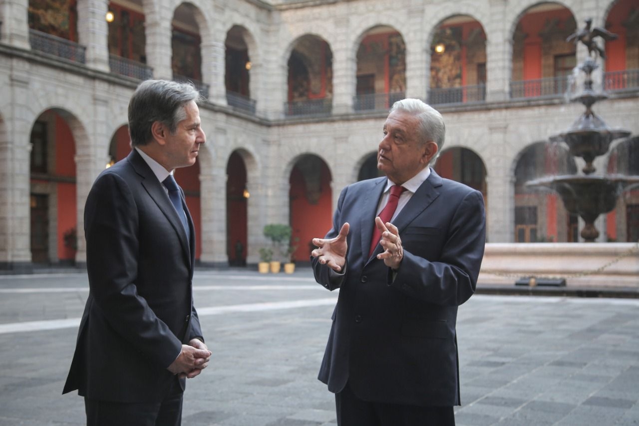 Presidente AMLO y Antony Blinken