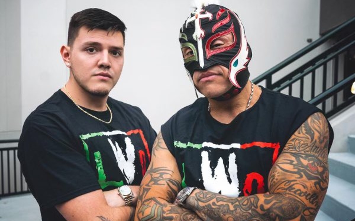 Rey Mysterio y su hijo Dominik Rey Mysterio y su hijo Dominik