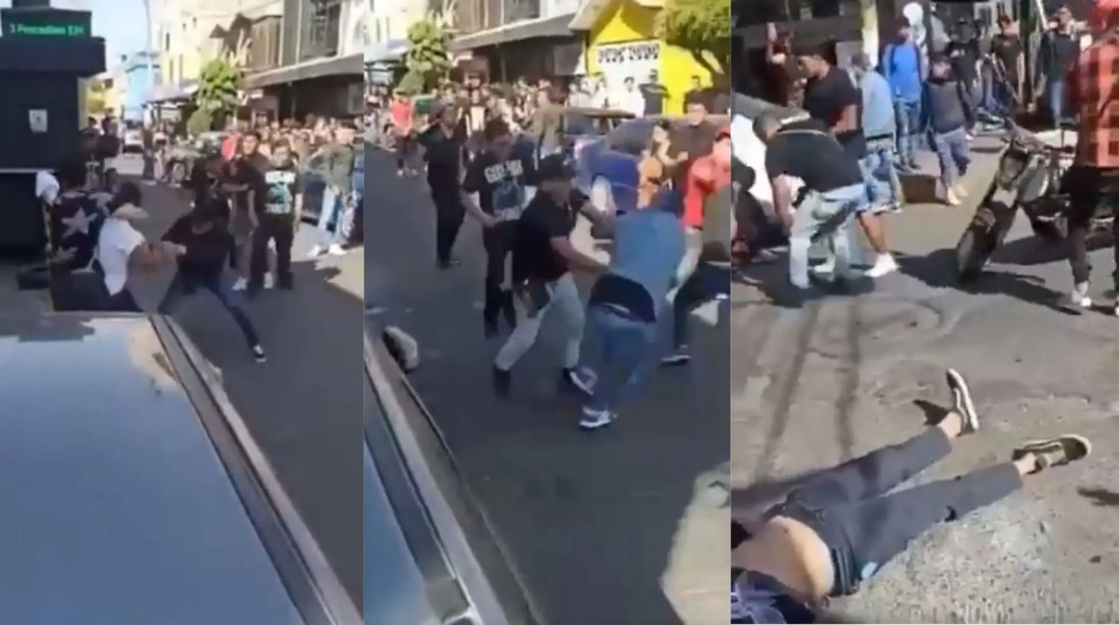 Joven es golpeado y noqueado en pelea campal en la FES Aragón