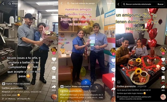 Empleado conquista a su jefa llevándole flores Empleado conquista a su jefa llevándole flores