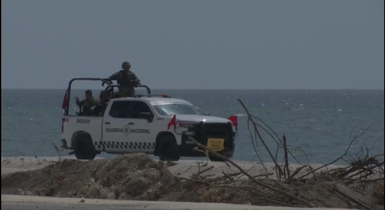 Los trabajos son supervisados por la Guardia Nacional en caso de daños ambientales