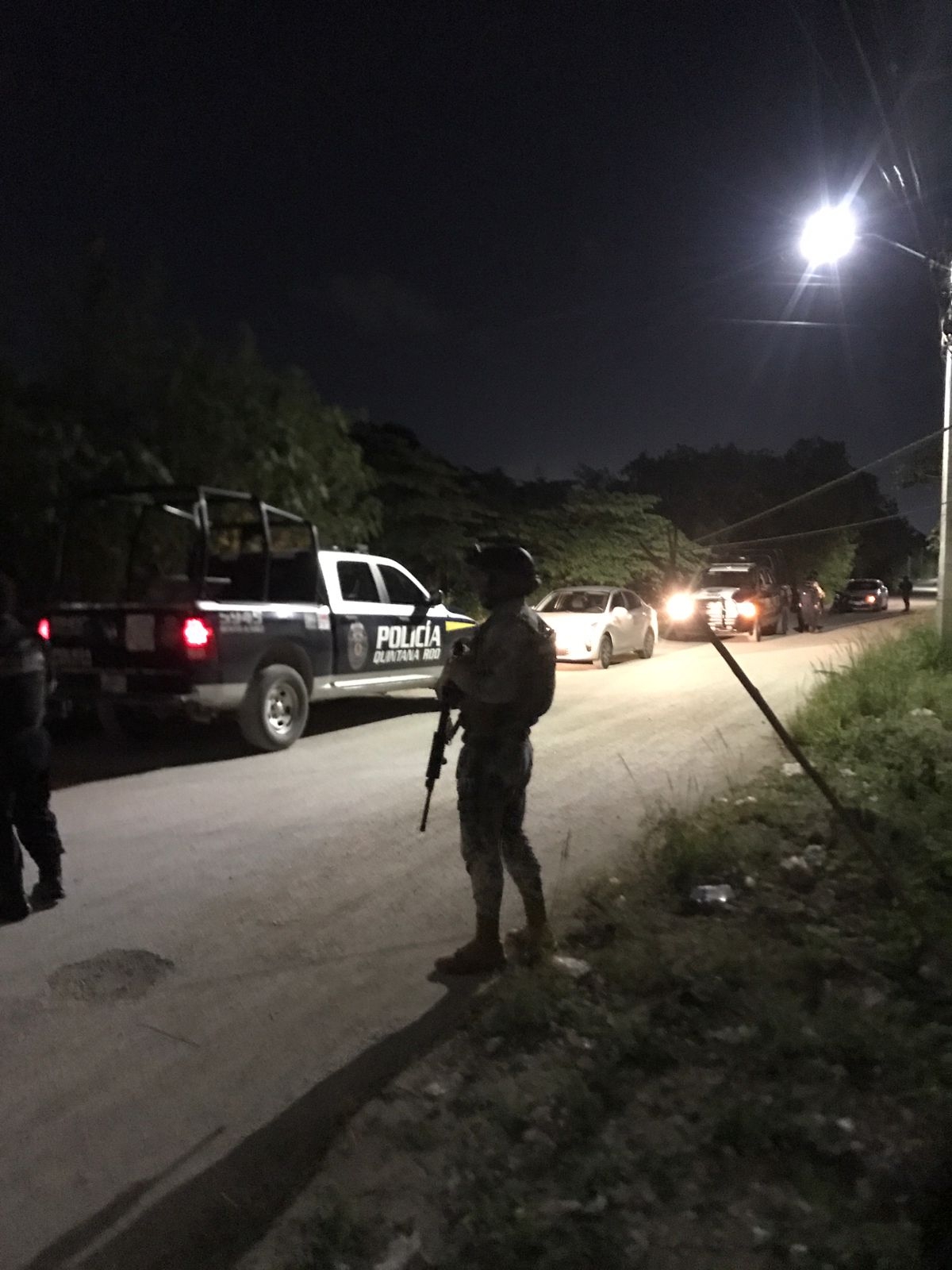Debido al enfrentamiento se desplegó un fuerte operativo de diversos cuerpos de seguridad