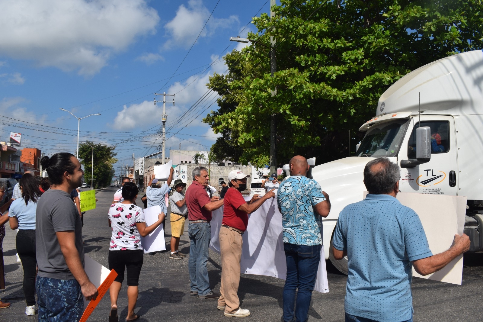 Habitantes aseguran que habrá más manifestaciones en Progreso por la construcción del viaducto elevado
