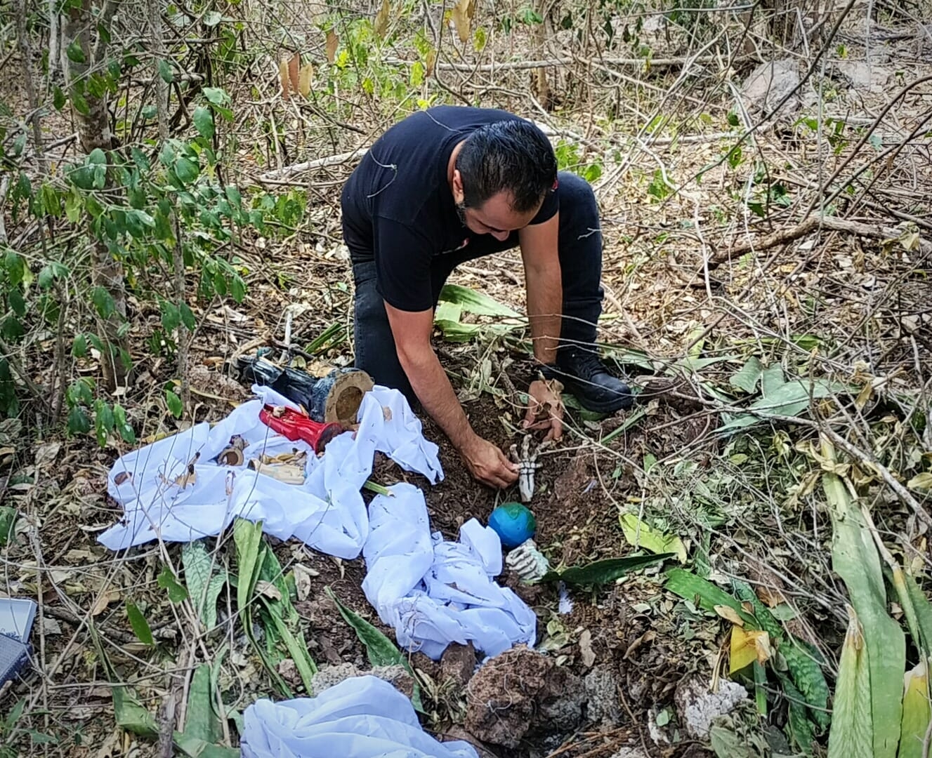 Se desconoce la razón por la que fueron enterradas las imágenes