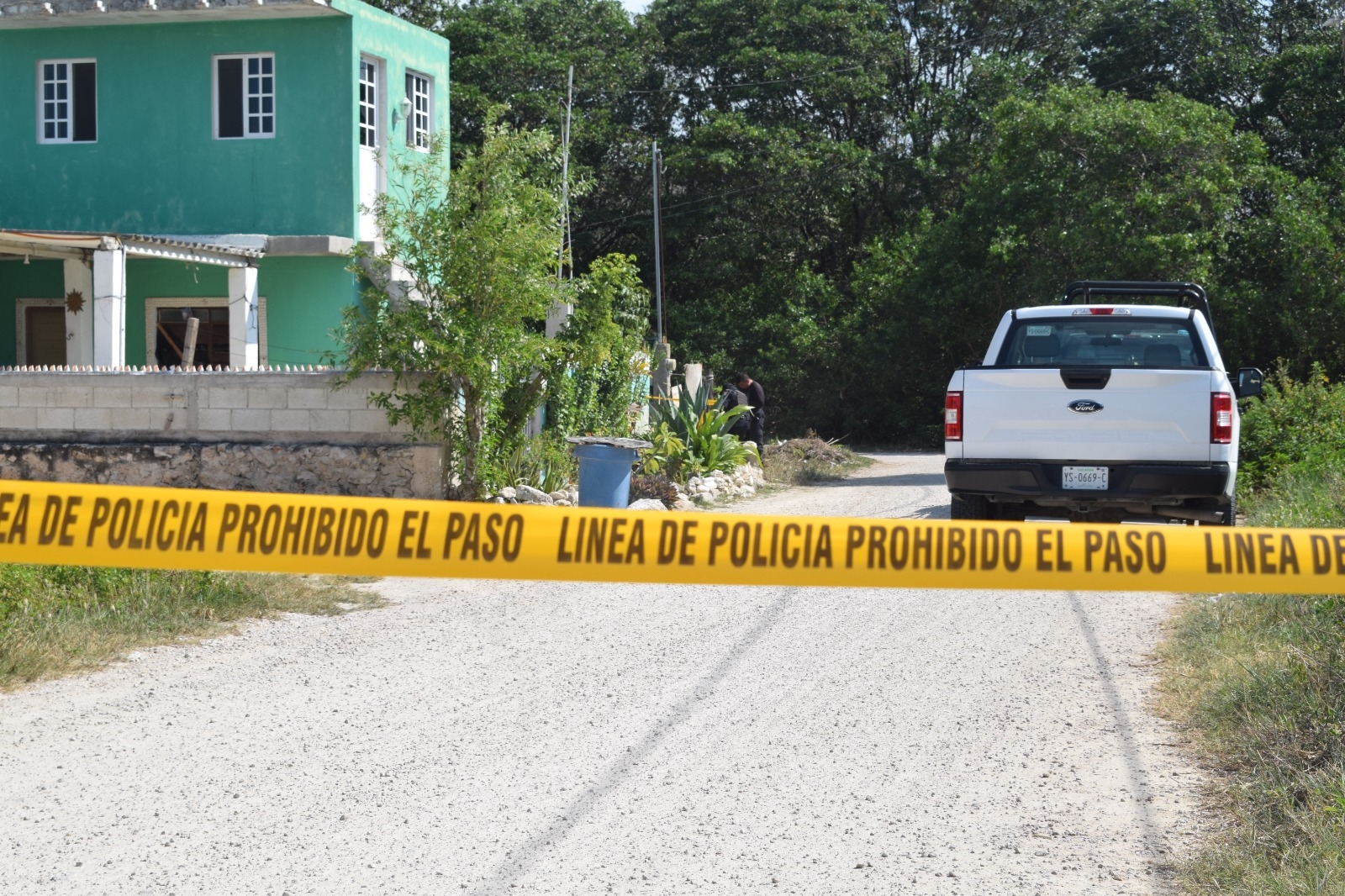 Autoridades acordonaron el área en Chicxulub para realizar las investigaciones