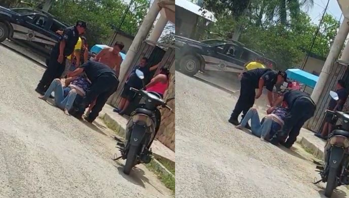 Policías de Telchac Pueblo intervinieron para detener la pelea entre cuatro mujeres Policías de Telchac Pueblo intervinieron para detener la pelea entre cuatro mujeres