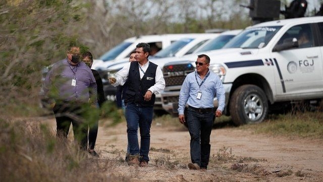 FGJ en la zona de hallazgo de los estadounidenses secuestrados
