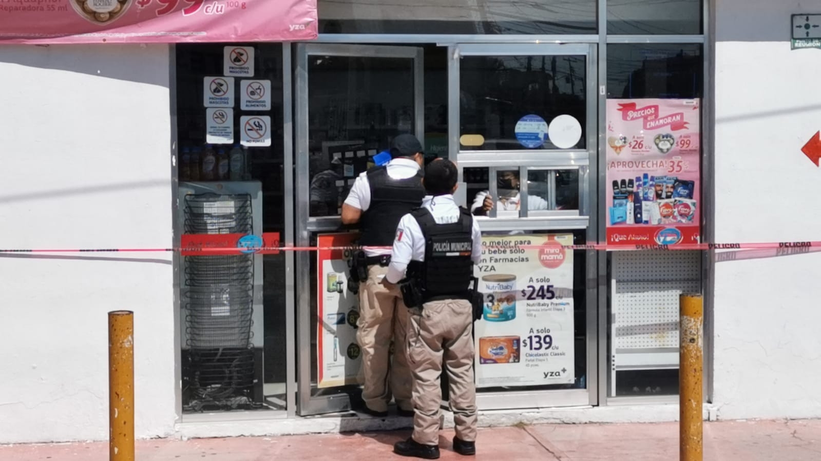 Roban dinero y cigarros en un asalto a una farmacia de Ciudad del Carmen