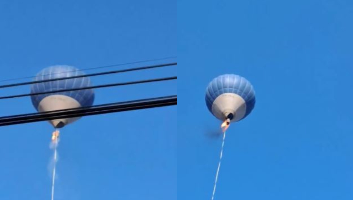 Dos personas murieron en el desplome de un globo aerostático en Teotihuacán