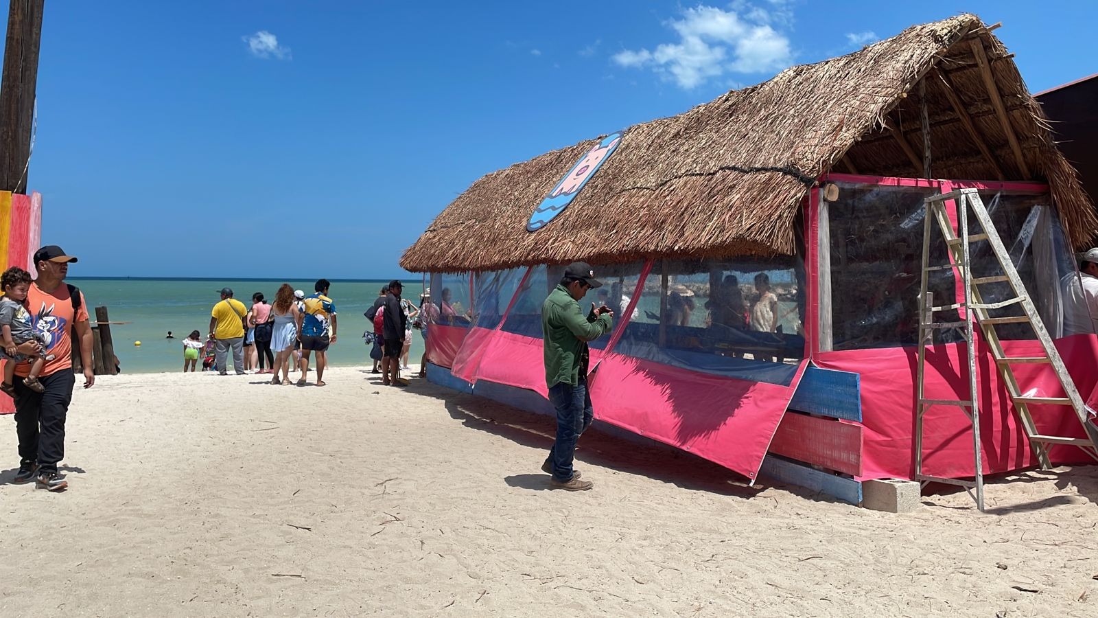 Pig Beach fue remodelado previo a las vacaciones de Semana Santa