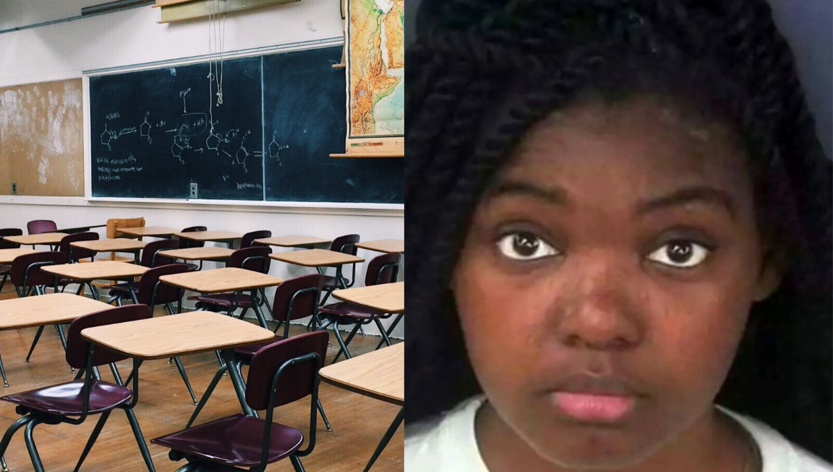 La maestra se entregó a las autoridades. Foto: Especial La maestra se entregó a las autoridades. Foto: Especial